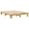 vidaXL Estructura de cama sin colch&oacute;n 160x200 cm madera maciza roble