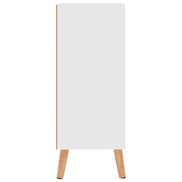 vidaXL Aparador de madera de ingeniería blanco 60x30x72 cm