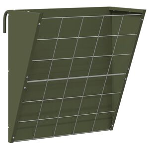 vidaXL Comedero para Heno Colgante Verde oliva 61 x 33 x 66 cm 5 kg