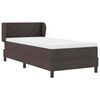 vidaXL Cama box spring con colchón Marrón oscuro 90 x 190 cm tela