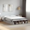vidaXL Estructura de cama madera de ingenier&iacute;a gris Sonoma 140x200 cm