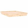 vidaXL Estructura de cama LED sin colch&oacute;n madera maciza 160x200 cm