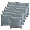 vidaXL Funda de almohada 12 pcs HOUTEN Azul Claro 40 x 40 cm