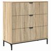 vidaXL Aparador Roble Sonoma 79,5 x 33 x 82 cm Madera de ingenier&iacute;a