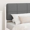 vidaXL Estructura de Cama con Cabecera Tapizada Gris Claro