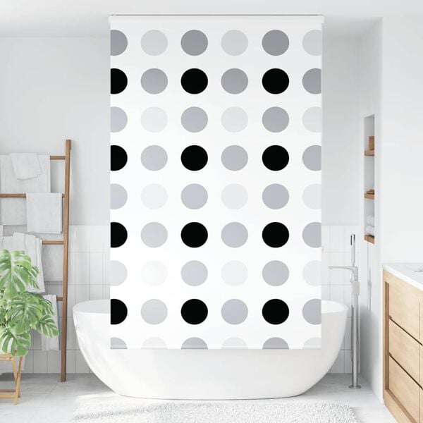 vidaXL Estor enrollable para ducha con casete 140x240 cm tela ancho
