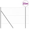 vidaXL Poste de Valla Gris 25 x 1,6 m (malla de 50 mm) Acero y PVC