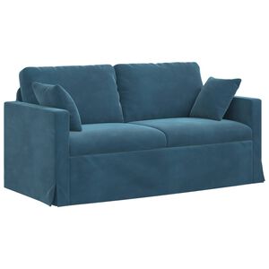 vidaXL Sof&aacute; Azul 158 x 78 x 80 cm Terciopelo