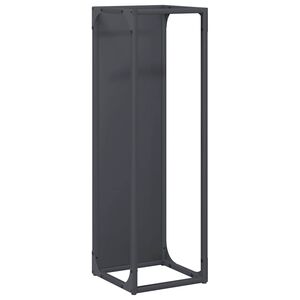 vidaXL Le&ntilde;ero antracita 25x25x80 cm Acero laminado en fr&iacute;o