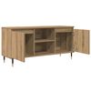 vidaXL Gabinete de TV Roble artesanal 104 x 35 x 50 cm