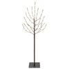 vidaXL &Aacute;rbol de Navidad LED Negro 120 cm Acero 100 LED