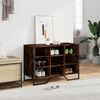 vidaXL Zapatero de madera de ingenier&iacute;a roble ahumado 90x38x61,5 cm