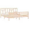 vidaXL Estructura de cama con cabecero madera maciza 200x200 cm