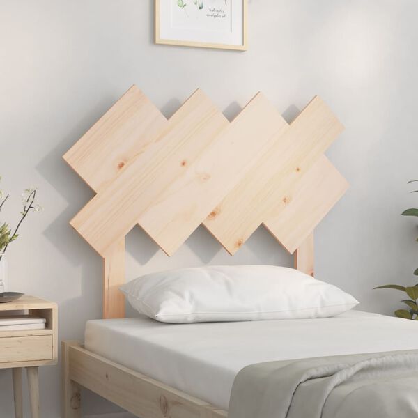 vidaXL Cabecero de cama madera maciza de pino 92x3x81 cm