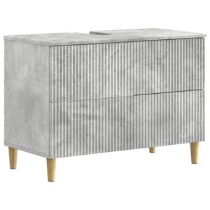 vidaXL Mueble de lavabo para ba&ntilde;o ARNHEM Gris Hormig&oacute;n 82 x 41 x 59 cm
