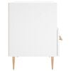 vidaXL Mesitas de noche 2 uds madera ingenier&iacute;a blanco 40x35x47,5 cm