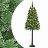 vidaXL &Aacute;rbol de Navidad artificial de ramas plegables con bolas 120 cm