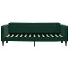vidaXL Sof&aacute; cama nido con cajones terciopelo verde oscuro 80x200 cm
