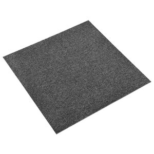 vidaXL Alfombra 20 pcs Antracita 50 x 50 cm 100% Polipropileno