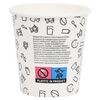 vidaXL Vasos de papel para caf&eacute; 100 uds blanco y negro 200 ml