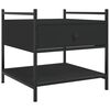 vidaXL Mesa de centro madera de ingenier&iacute;a negro 50x50x50 cm