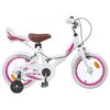 vidaXL Bicicleta Infantil 16 Pulgadas para ni&ntilde;os de 4 a 6 a&ntilde;os Blanco