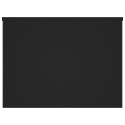 vidaXL Mesa de centro madera contrachapada negra 80x55,5x41,5 cm