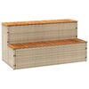 vidaXL Escal&oacute;n ba&ntilde;era hidromasaje beige 100x50x50,5 cm rat&aacute;n sint&eacute;tico