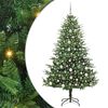 vidaXL &Aacute;rbol de Navidad Artificial Pre-iluminado con Juego de Bolas