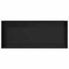 vidaXL Nichos de Ducha Negro 75 x 30 x 9,5 cm Acero inoxidable