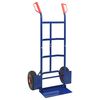 vidaXL Carro de mano extensible Azul y Rojo 57 x 46 x 113 cm Acero