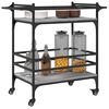 vidaXL Carrito de cocina madera ingeniería gris Sonoma 82x40x78,5 cm