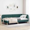vidaXL Estructura de cama en esquina Verde oscuro 90 x 190 cm tela