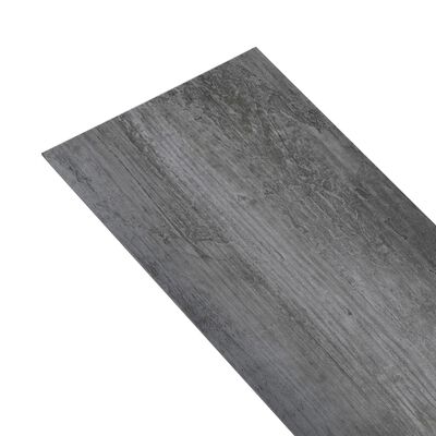 vidaXL Lamas para suelo de PVC autoadhesivas gris brillante 4,46m² 3mm