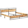 vidaXL Estructura de cama madera maciza de mango sin tratar 200x200 cm