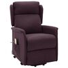 vidaXL Sillón de masaje elevable tela morado