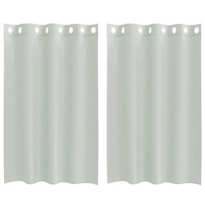 vidaXL Cortinas de gasa con ojales 2 uds gris claro 140x175 cm