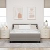 vidaXL Cama tipo Box Spring con colch&oacute;n Taup&eacute; 160 x 200 cm tela