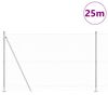 vidaXL Poste de Valla Plateado 25 x 1,6 m (malla de 25 mm) Acero