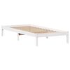 vidaXL Cama con estanter&iacute;a sin colch&oacute;n madera maciza de pino 90x190 cm