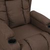 vidaXL Sill&oacute;n reclinable de tela gris taupe