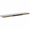 vidaXL Estante flotante pared 2 uds MDF gris hormig&oacute;n 120x23,5x3,8 cm