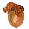 Esschert Design Estatua ardilla y comedero bellota 14,2x10,8x20,1 cm