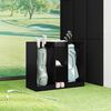 vidaXL Armario de Golf Liso Roble Negro 102 x 45 x 85,5 cm