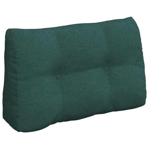 vidaXL Coj&iacute;n de Espalda Verde oscuro 80 x 24 x 50 cm tela