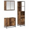 vidaXL Juego de muebles de ba&ntilde;o 3 uds. Madera Vieja