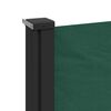 vidaXL Toldo lateral retráctil verde oscuro 220x300 cm