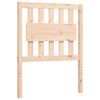 vidaXL Estructura de cama individual con cabecero madera maciza