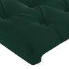 vidaXL Estructura de cama sin colch&oacute;n terciopelo verde oscuro 90x200cm
