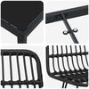 vidaXL Conjunto de Comedor de Jard&iacute;n 9 pcs Negro